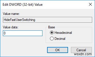 Windows 10에서 빠른 사용자 전환(Fast User Switching) 활성화 및 비활성화하는 방법