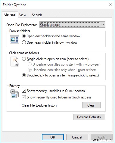 Windows 10에서 폴더 옵션을 여는 7가지 방법 완벽 정리