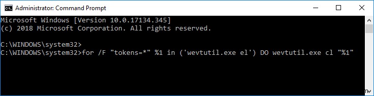 Windows 10 이벤트 뷰어에서 모든 이벤트 로그를 지우는 3가지 방법