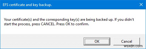Windows 10에서 EFS 인증서 및 키 백업하는 방법 완벽 가이드