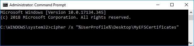 Windows 10에서 EFS 인증서 및 키 백업하는 방법 완벽 가이드