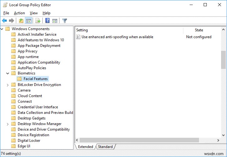 Windows 10에서 Windows Hello 얼굴 인증 향상된 스푸핑 방지 기능 활성화하는 방법