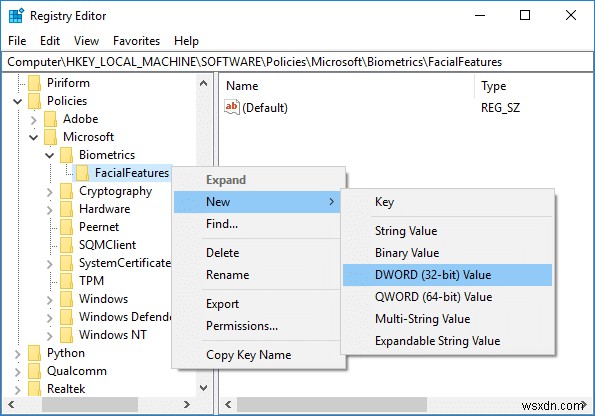 Windows 10에서 Windows Hello 얼굴 인증 향상된 스푸핑 방지 기능 활성화하는 방법