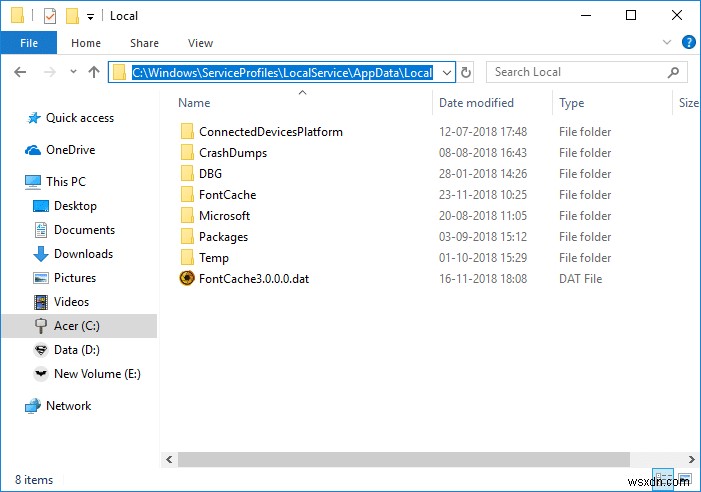 Windows 10에서 글꼴 캐시 재구축하는 완벽 가이드