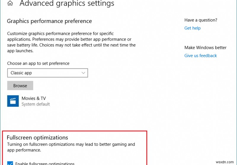 Windows 10에서 전체 화면 최적화를 비활성화하는 4가지 방법