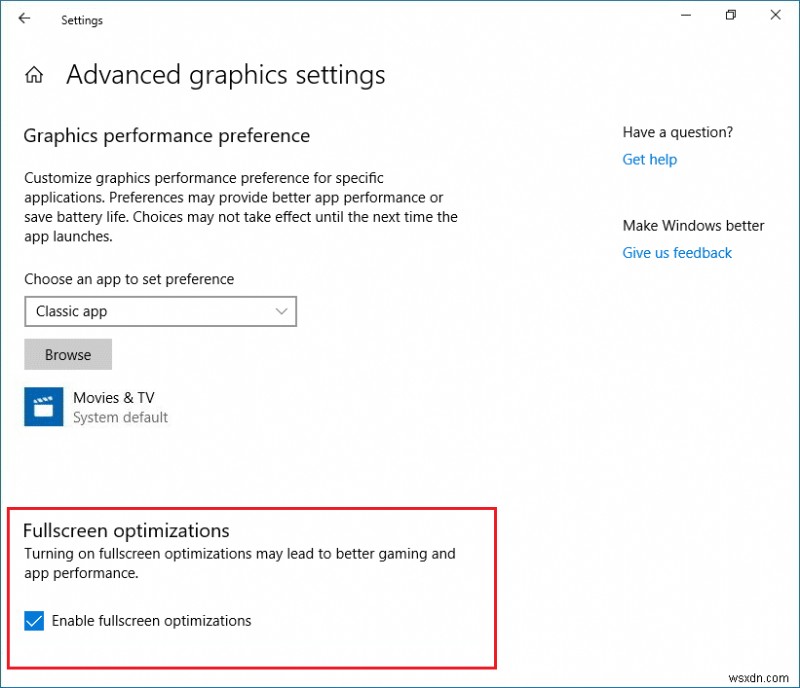 Windows 10에서 전체 화면 최적화를 비활성화하는 4가지 방법