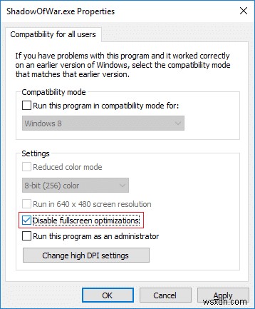 Windows 10에서 전체 화면 최적화를 비활성화하는 4가지 방법