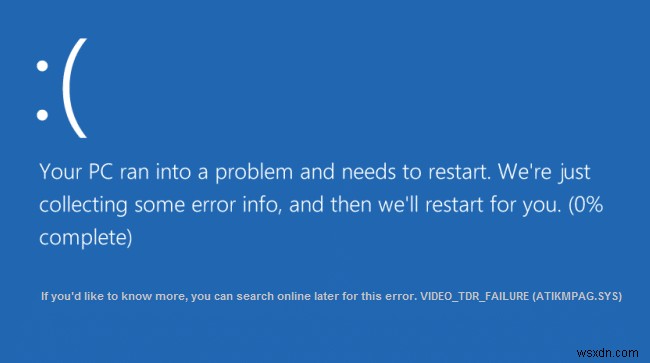 Windows 10 비디오 TDR 오류(VIDEO_TDR_FAILURE) 해결 방법 5가지
