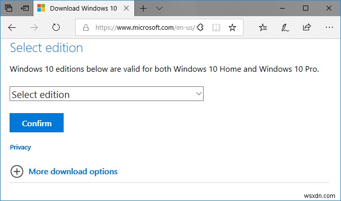 미디어 생성 도구 없이 공식 Windows 10 ISO 직접 다운로드하는 방법