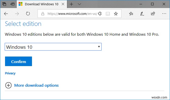 미디어 생성 도구 없이 공식 Windows 10 ISO 직접 다운로드하는 방법