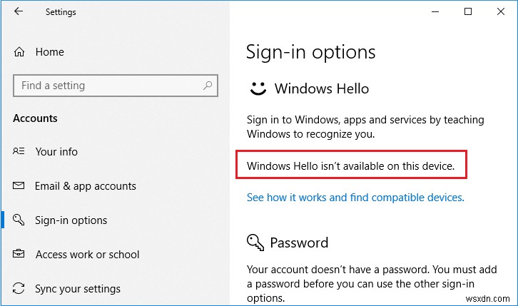 윈도우 10 이 장치에서 Windows Hello를 사용할 수 없습니다 오류 해결 방법 6가지