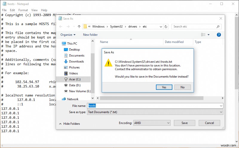 Windows 10에서 호스트 파일(Hosts File) 편집하는 방법 완벽 가이드