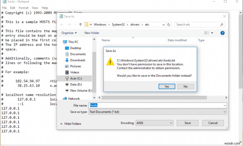 Windows 10에서 호스트 파일(Hosts File) 편집하는 방법 완벽 가이드
