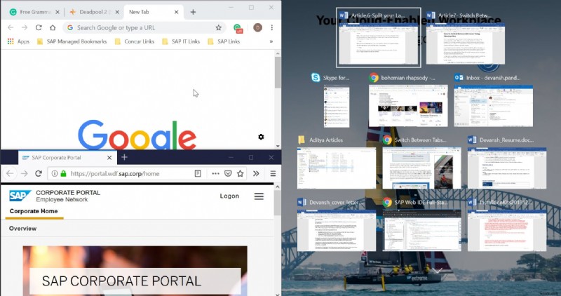 Windows 10 노트북 화면 반으로 나누는 방법 – 스냅 어시스트(Snap Assist) 완벽 활용 가이드