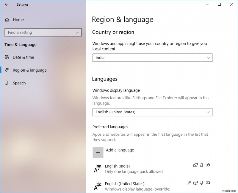 Windows 10에서 시스템 언어를 변경하는 방법 (재설치 없이)