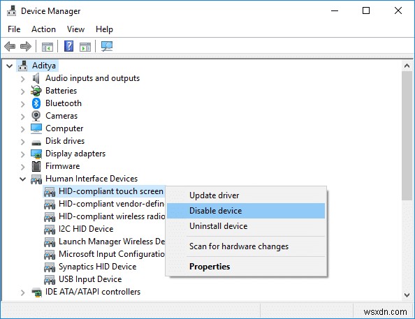 Windows 10에서 터치 스크린 비활성화하는 방법 [단계별 완벽 가이드]