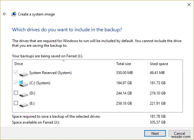 Windows 10 전체 백업(시스템 이미지) 만드는 방법