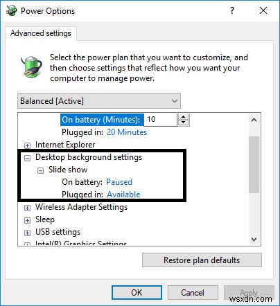 Windows 10 바탕화면 슬라이드쇼 활성화·비활성화하는 방법 (전원 옵션 & 설정)