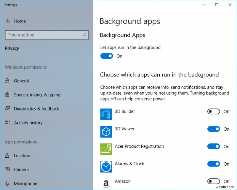 Windows 10 백그라운드 앱 실행 중지하는 방법 총정리