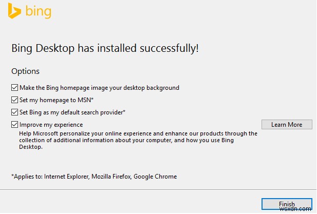 Windows 10에서 매일 바뀌는 빙(Bing) 이미지를 배경화면으로 자동 설정하는 방법