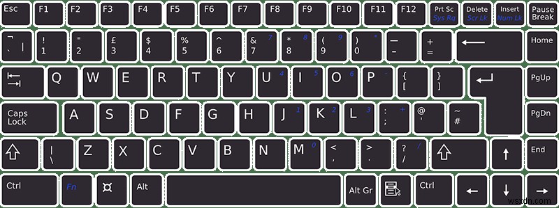 Windows 10에서 키보드로 마우스 오른쪽 버튼 클릭하는 방법