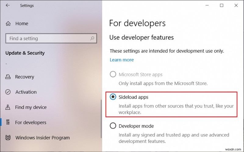 Windows 10에서 앱 사이드로드하는 방법 – 스토어 외부 앱 설치 완벽 가이드