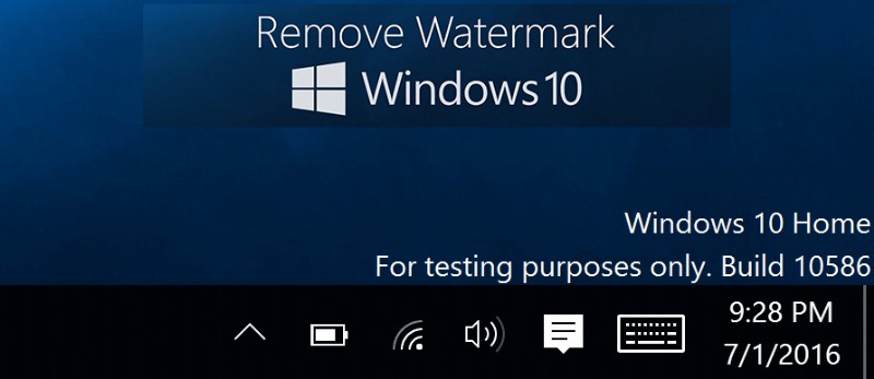 Windows 10 정품 인증 워터마크 제거하는 5가지 방법