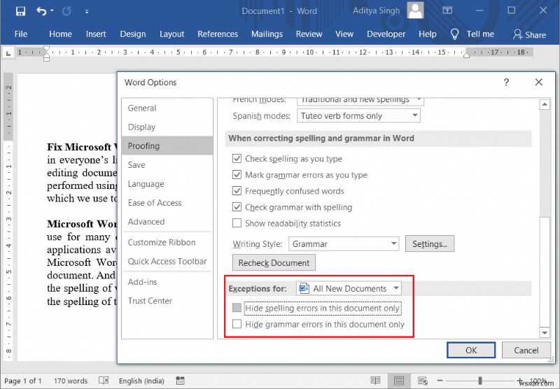 Microsoft Word 맞춤법 검사가 작동하지 않을 때 해결하는 6가지 방법