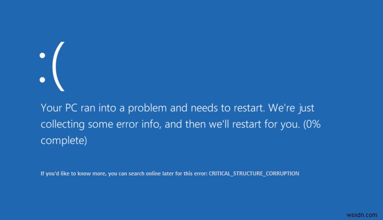 Windows 10 중요한 구조 손상 오류 완벽 해결 가이드