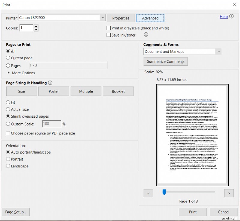 Adobe Reader에서 PDF 파일이 인쇄되지 않을 때 해결하는 7가지 방법