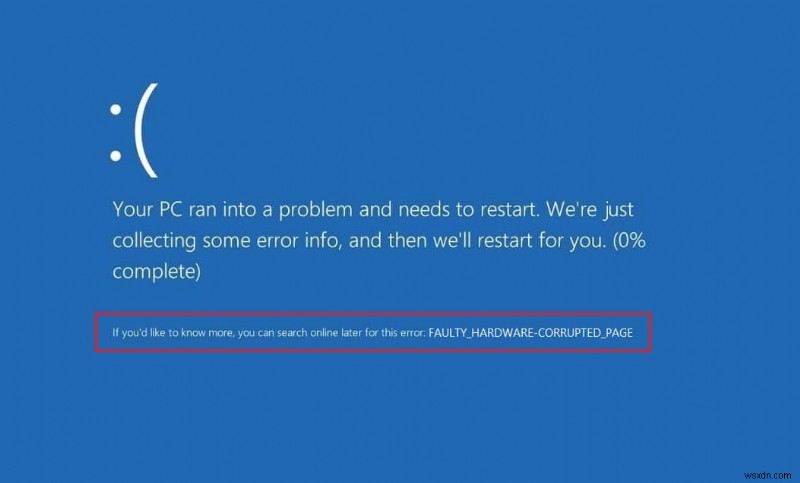 Windows 10 FAULTY_HARDWARE_CORRUPTED_PAGE 블루스크린 오류 완벽 해결 가이드