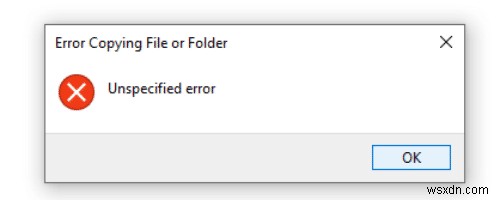 Windows 10에서 파일·폴더 복사 시  지정되지 않은 오류(0x80004005)  해결하는 6가지 방법