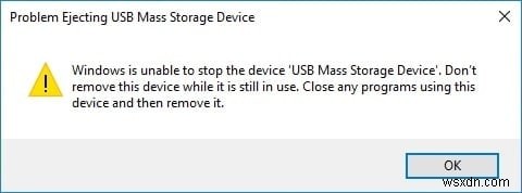 USB 대용량 저장 장치  현재 사용 중  오류, 6가지 해결 방법