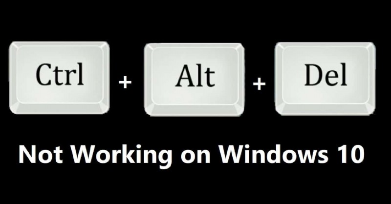 Windows 10에서 Ctrl + Alt + Del 키가 작동하지 않을 때 해결하는 5가지 방법