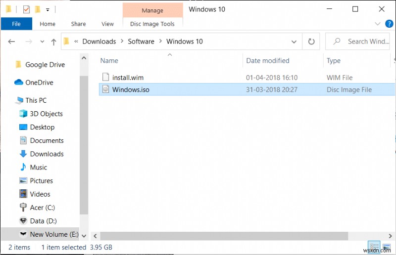 Windows 10에서 ISO 파일을 마운트하거나 마운트 해제하는 3가지 방법