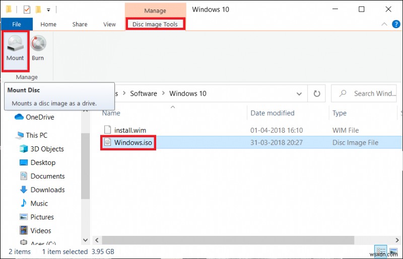 Windows 10에서 ISO 파일을 마운트하거나 마운트 해제하는 3가지 방법