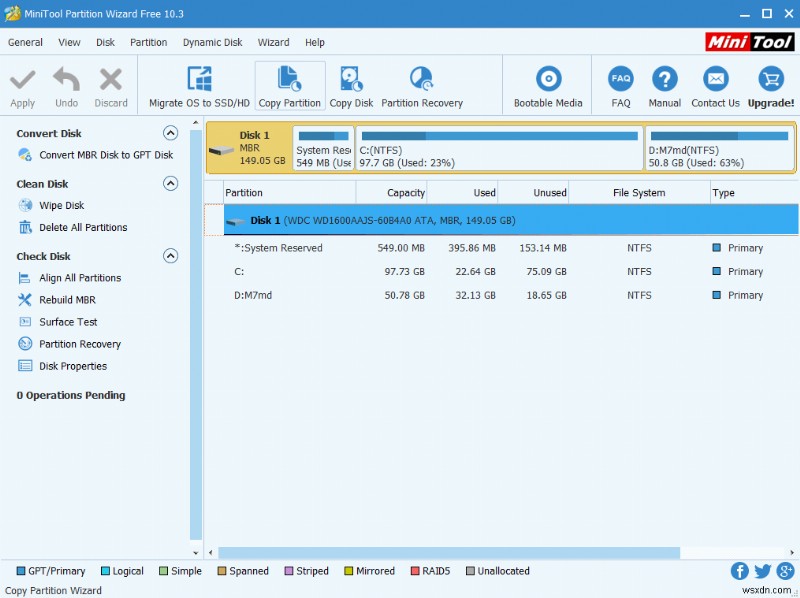Windows 10용 무료 디스크 파티션 소프트웨어 베스트 6