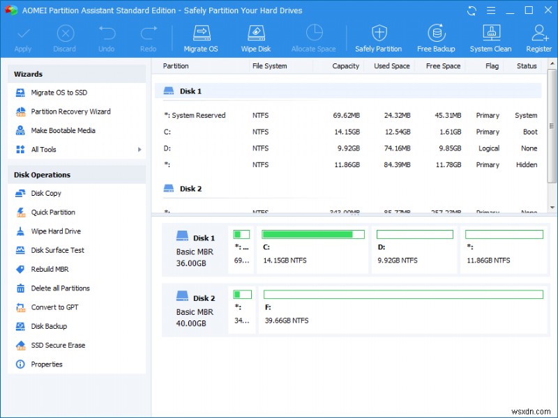 Windows 10용 무료 디스크 파티션 소프트웨어 베스트 6