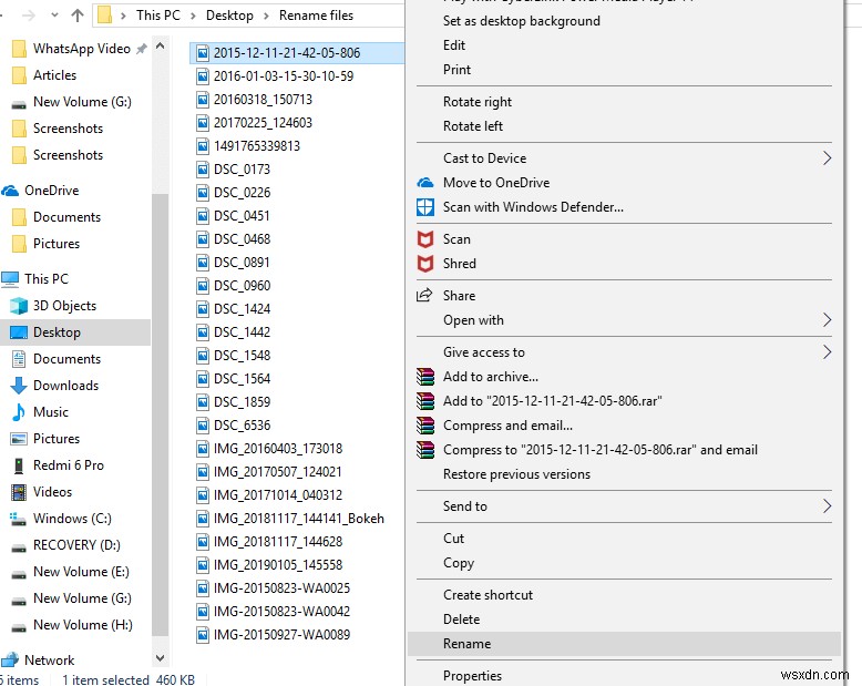 Windows 10에서 여러 파일 이름 한 번에 일괄 변경하는 방법 총정리