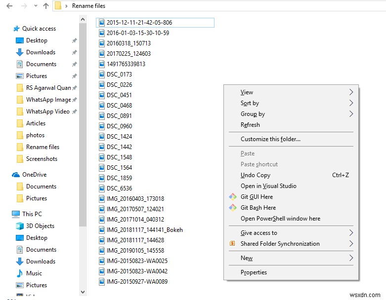 Windows 10에서 여러 파일 이름 한 번에 일괄 변경하는 방법 총정리