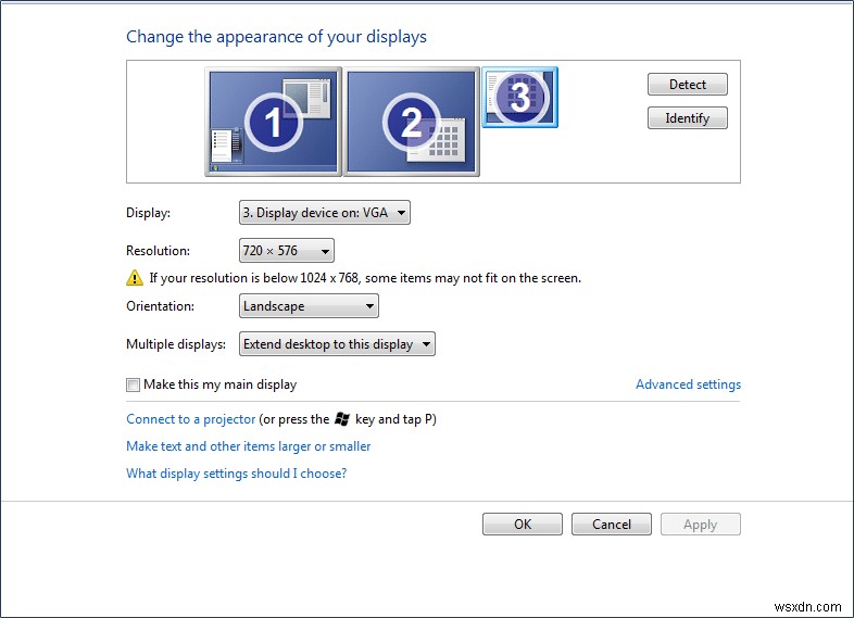 Windows에서 기본 모니터와 보조 모니터 변경하는 방법