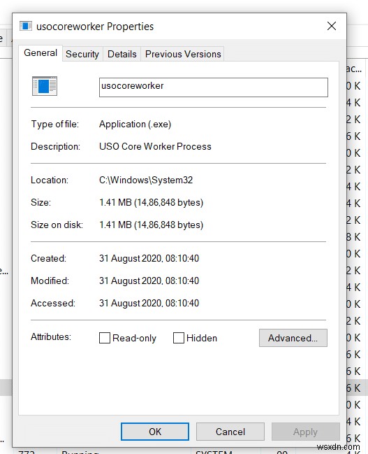 USO 핵심 작업자 프로세스(usocoreworker.exe)란? 정체와 확인 방법 총정리