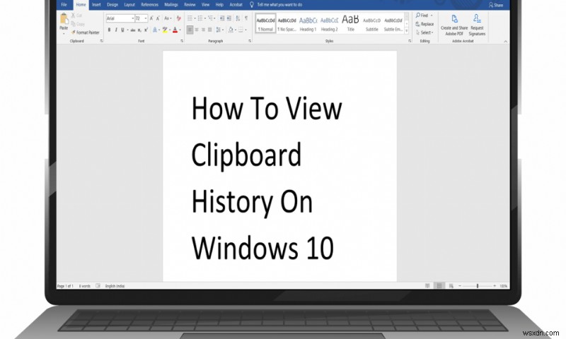 Windows 10에서 클립보드 기록 확인하는 방법 3가지