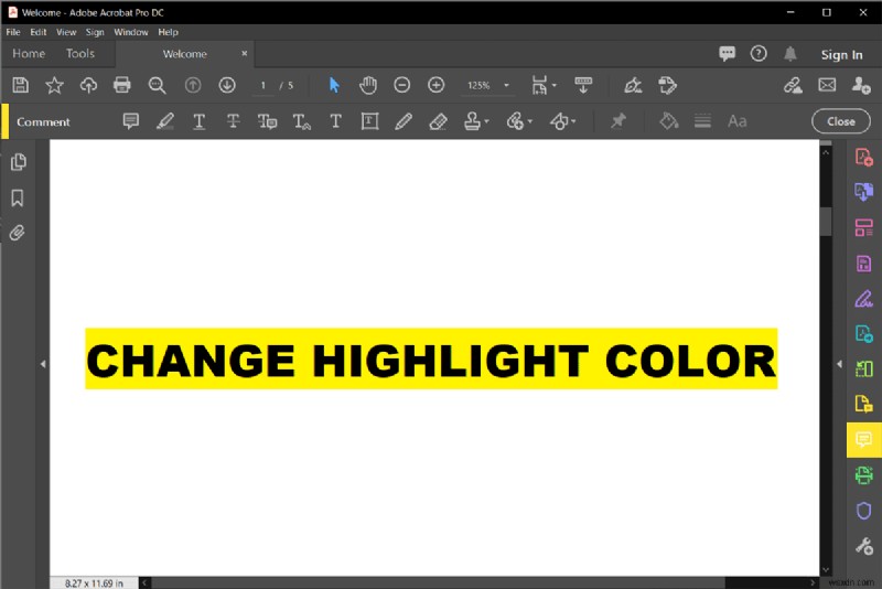 Adobe Acrobat Reader에서 하이라이트 색상을 변경하는 방법