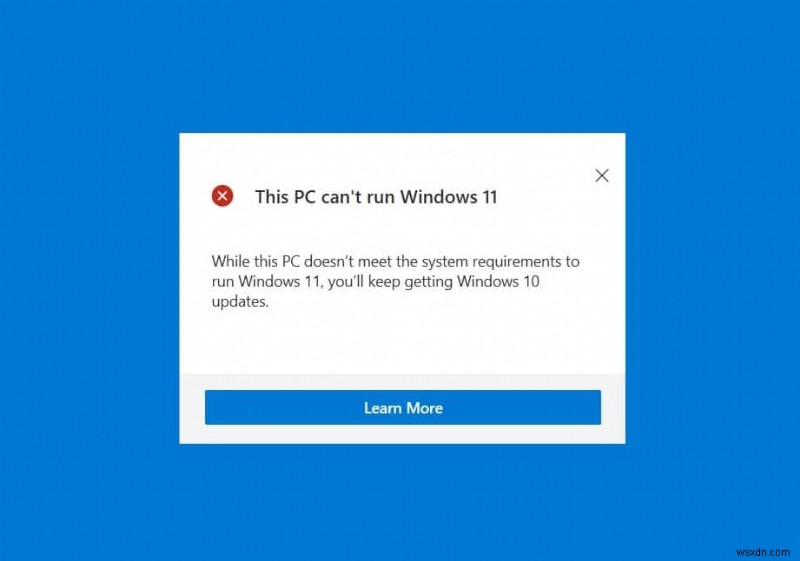  이 PC에서는 Windows 11을 실행할 수 없습니다  오류 해결 방법