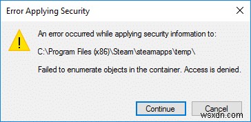 Windows 10 컨테이너의 개체를 열거하지 못했습니다 오류, 4가지 방법으로 완벽히 해결하기
