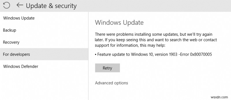 Windows 10 업데이트 오류 0x80070005(액세스 거부) 완벽 해결 가이드