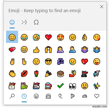 Windows 10에서 이모티콘 사용하는 방법 총정리 (단축키·터치 키보드·확장 프로그램)