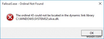 폴아웃 3 Ordinal 43 오류 완벽 해결 가이드 (Windows 10)