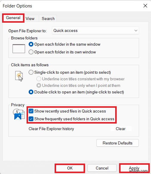 Windows 11에서 최근 파일 및 폴더 숨기는 방법 완벽 정리